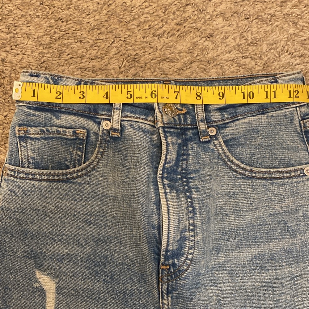 Express Womens Ripped Jeans 0 Regular Blue - Picture 4 of 10